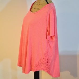 Mudd Brand Tshirt in Peach/Pink 2X